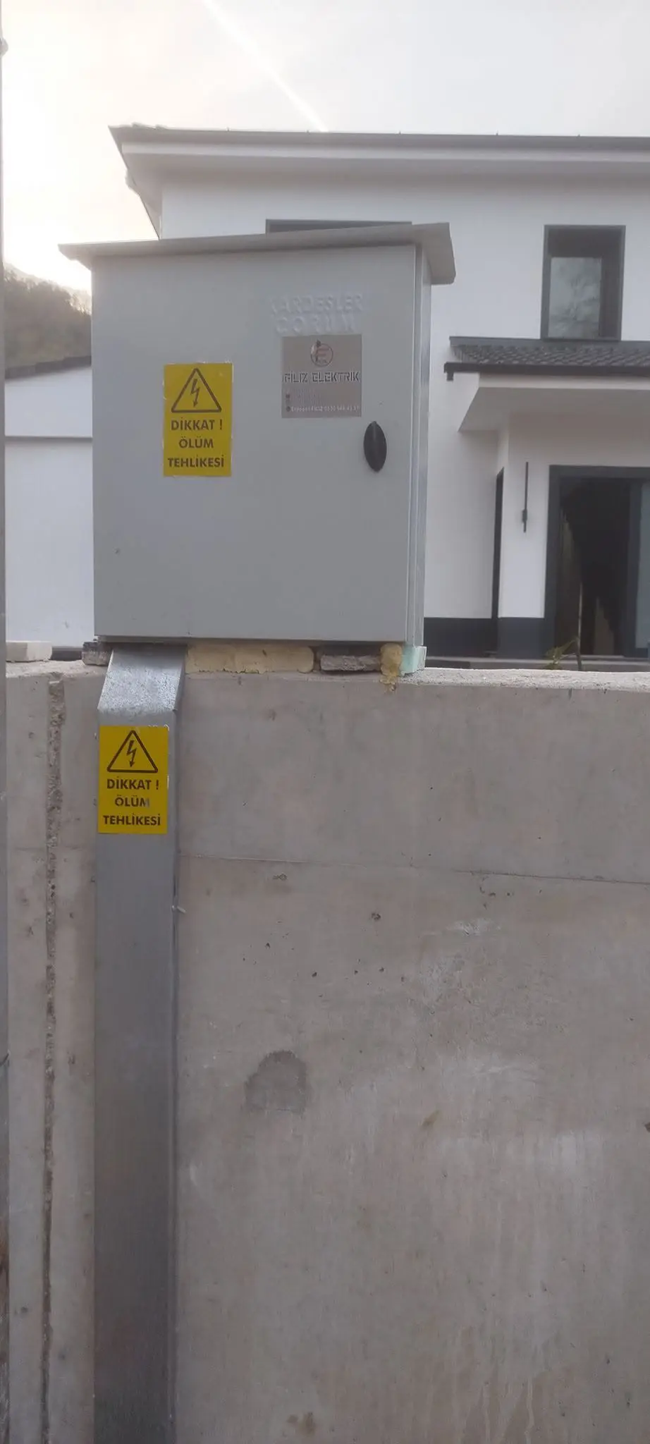 Türkeli Düzköyü Sefa Şentürk iki katlı konut — elektrik dis baglanti kofra 2